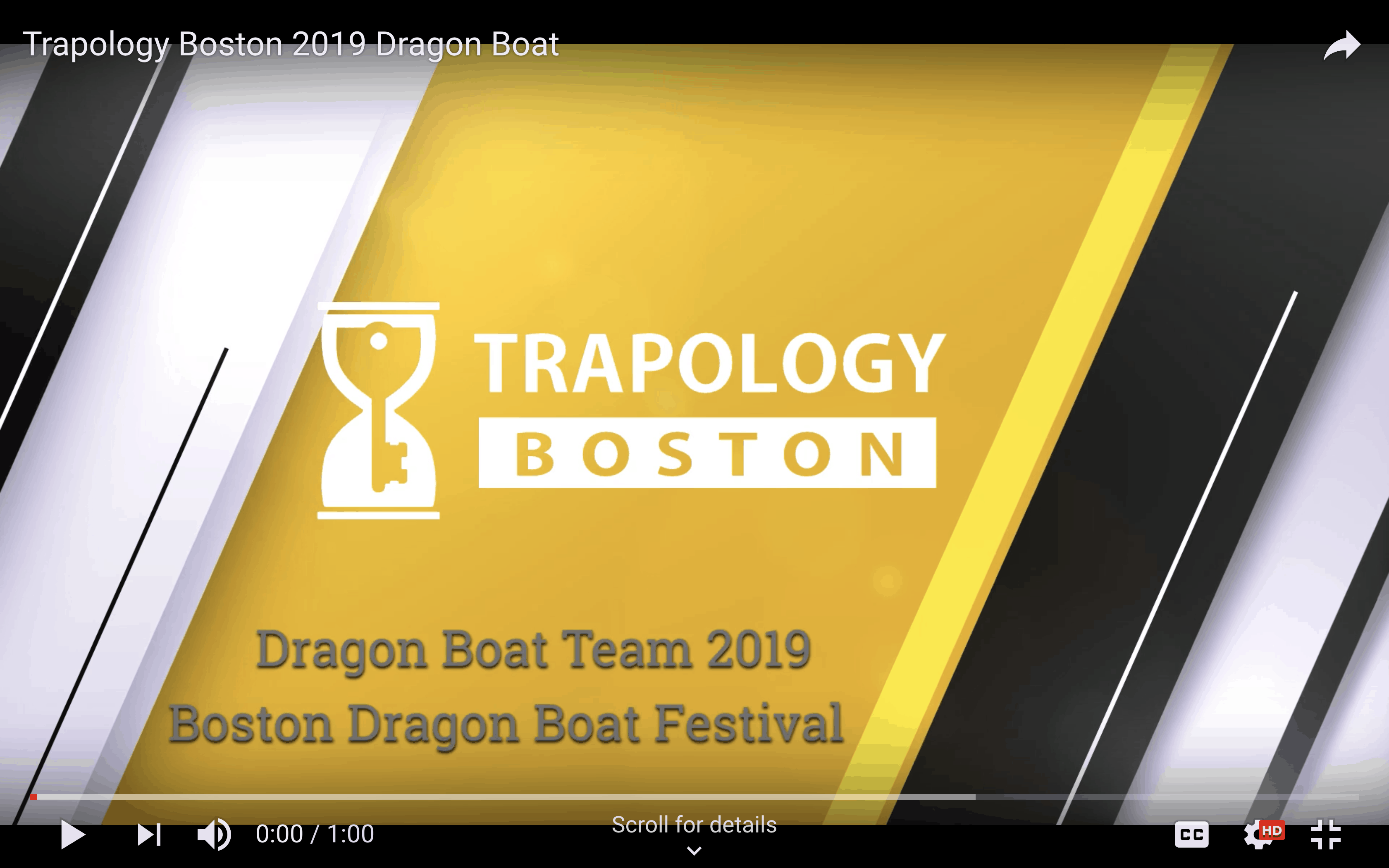 Trapology Boston Dragonboat Team 2019 Corporate Division Champions
